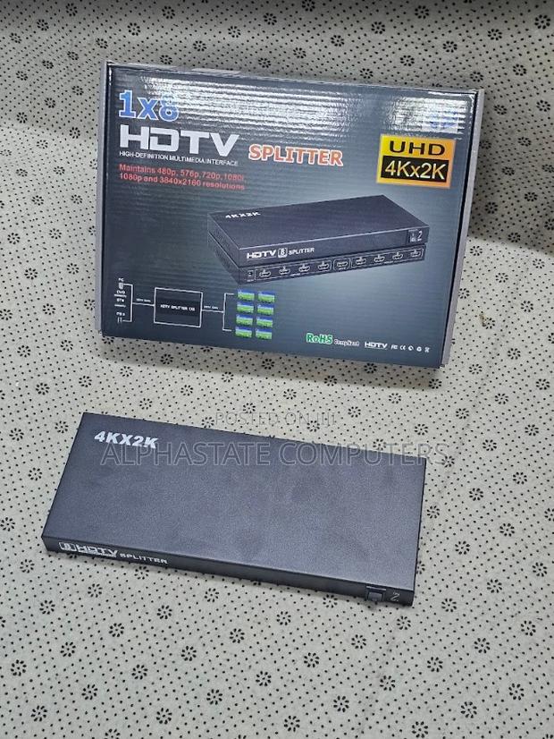 1×8 Hdmi Splitter Uhd × With Full Hd Support for Multiple Displays - main view