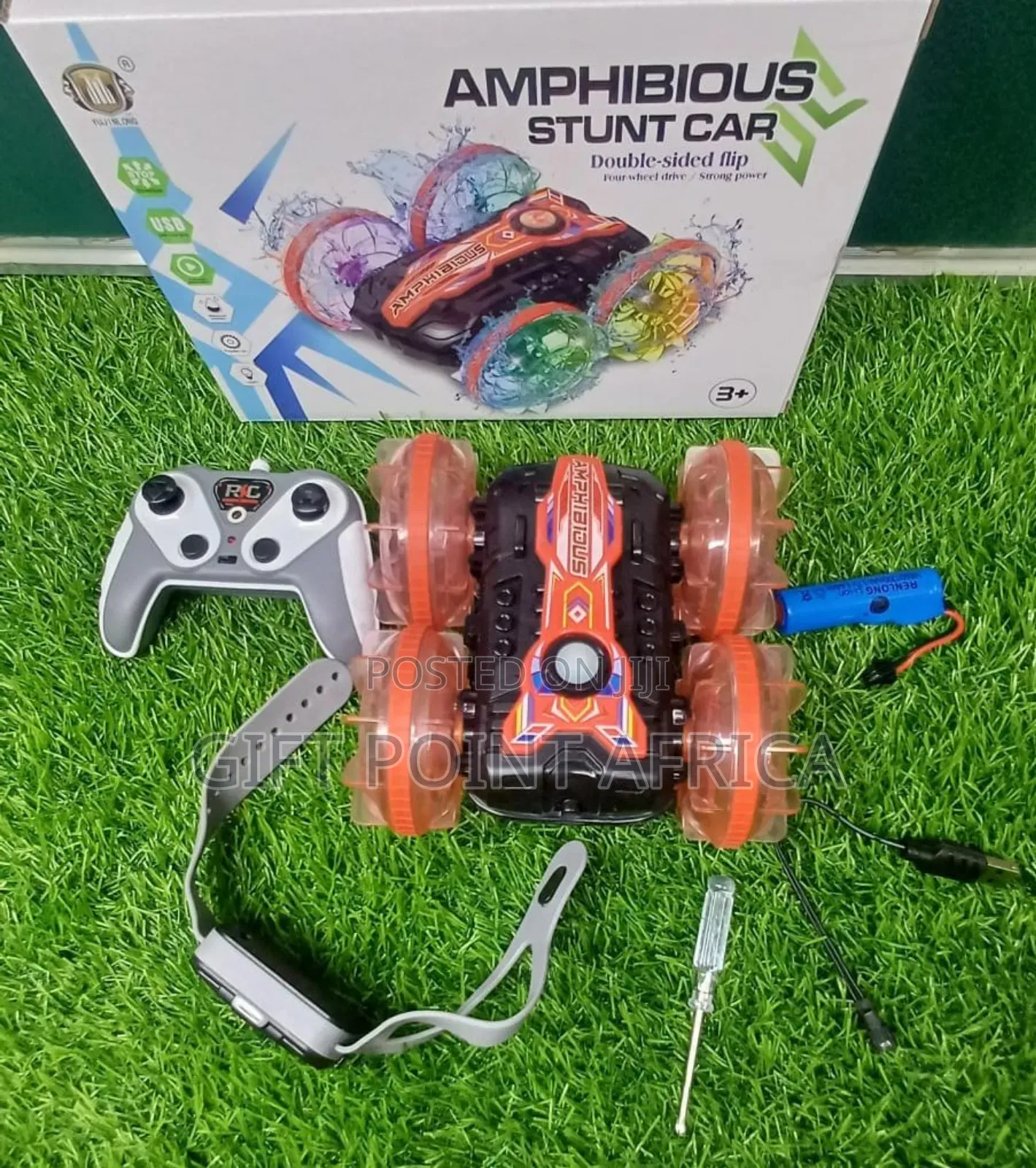 Rechargeable Remote Controlled Stunt Car With Hand Gesture Remote