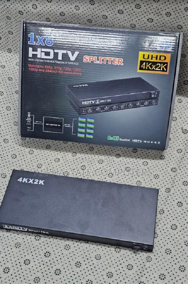 1×8 HDTV Hdmi Splitter Supporting and 1080p for Multi-Screen Setup - main view