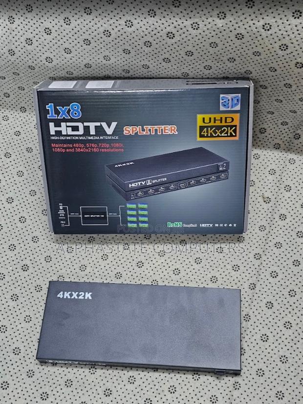 1 in 8 Out Hdmi Splitter With Uhd × Resolution Support - main view