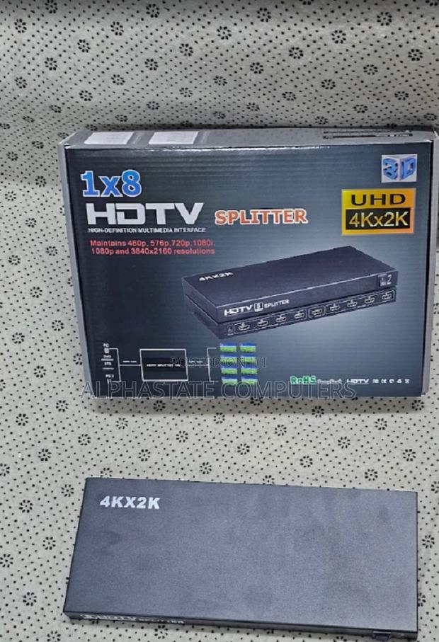 Hdmi 1×8 Signal Splitter Uhd × for Home Theater, Office