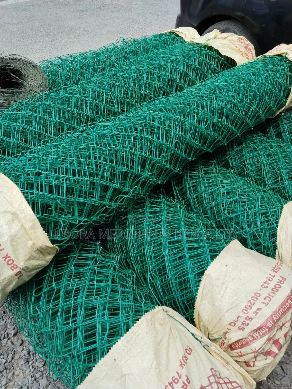 Green PVC Coated Chainlink Wire 6ft, 14g