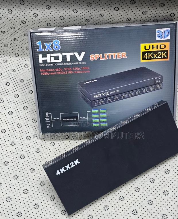 Hdmi Splitter 1×8 With × Uhd and 1080p Compatibility