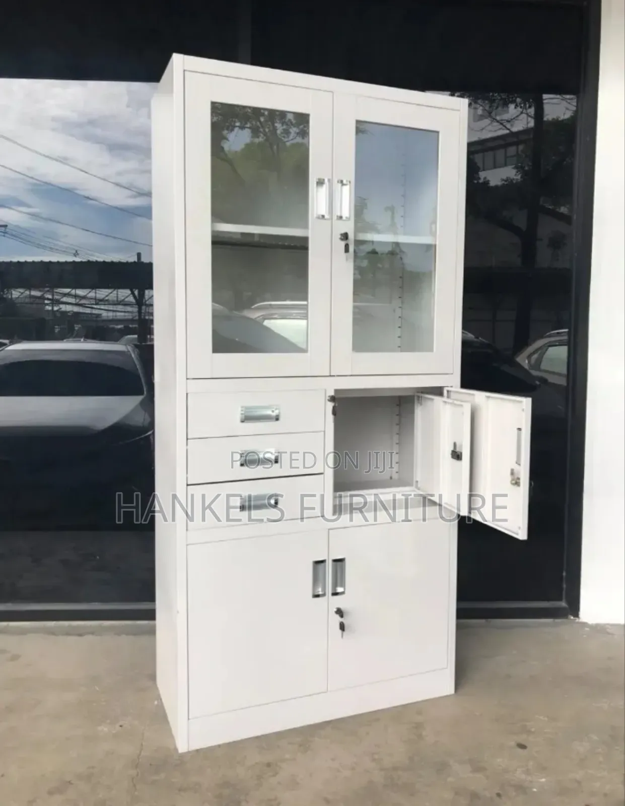 Secure Office Filing Cabinet With Safe Compartment