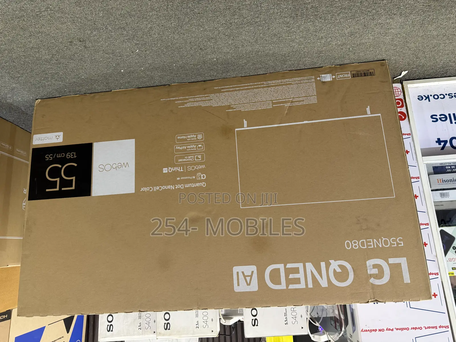 Lg 55 Inch Qned Ai Smart Tv Ai Magic Remote Hdr10 Webos25 55qned80
