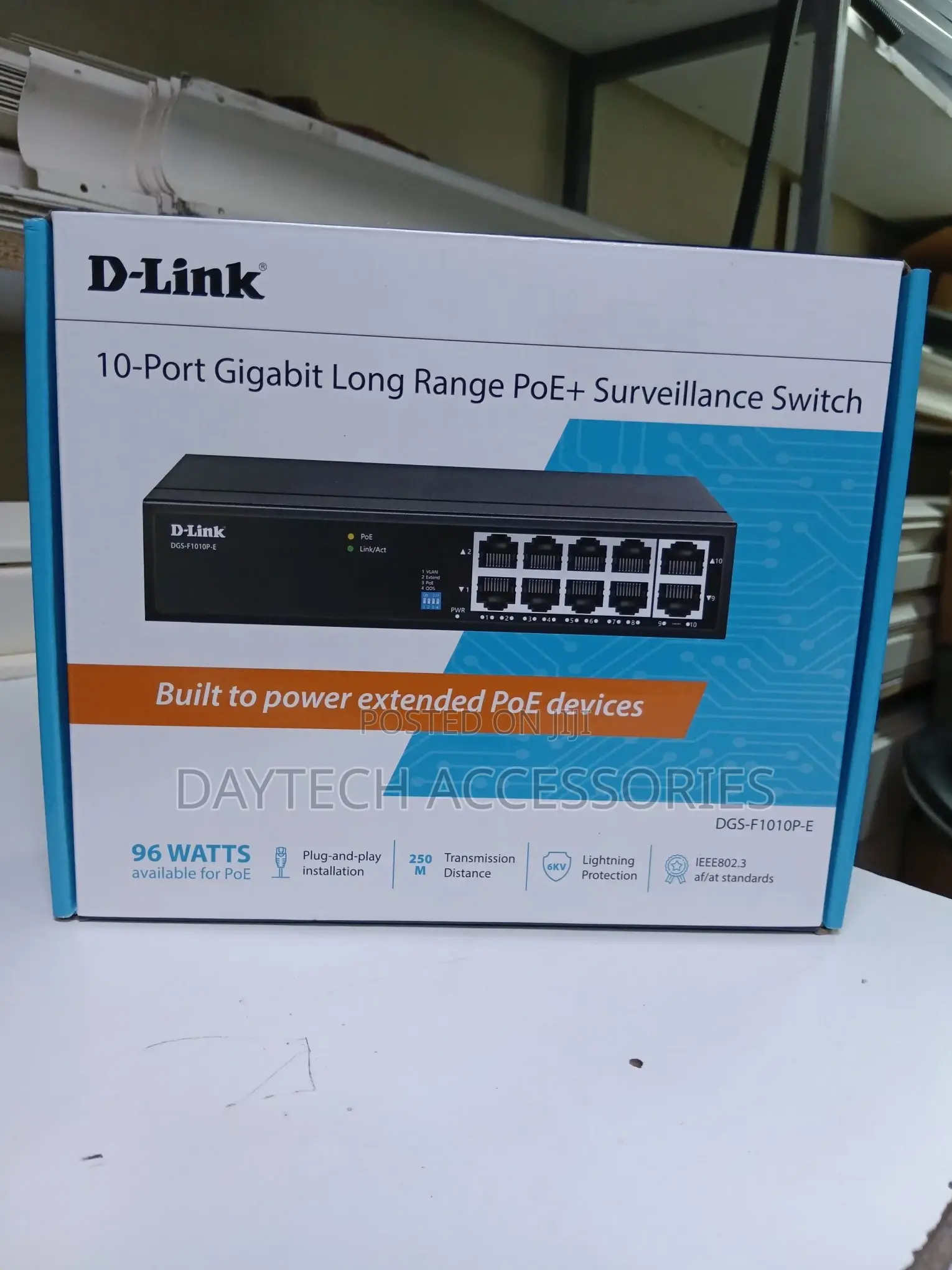 D-Link DGS-F1010p-E 96w 8+2 Portmbps Gigabit Poe Switch