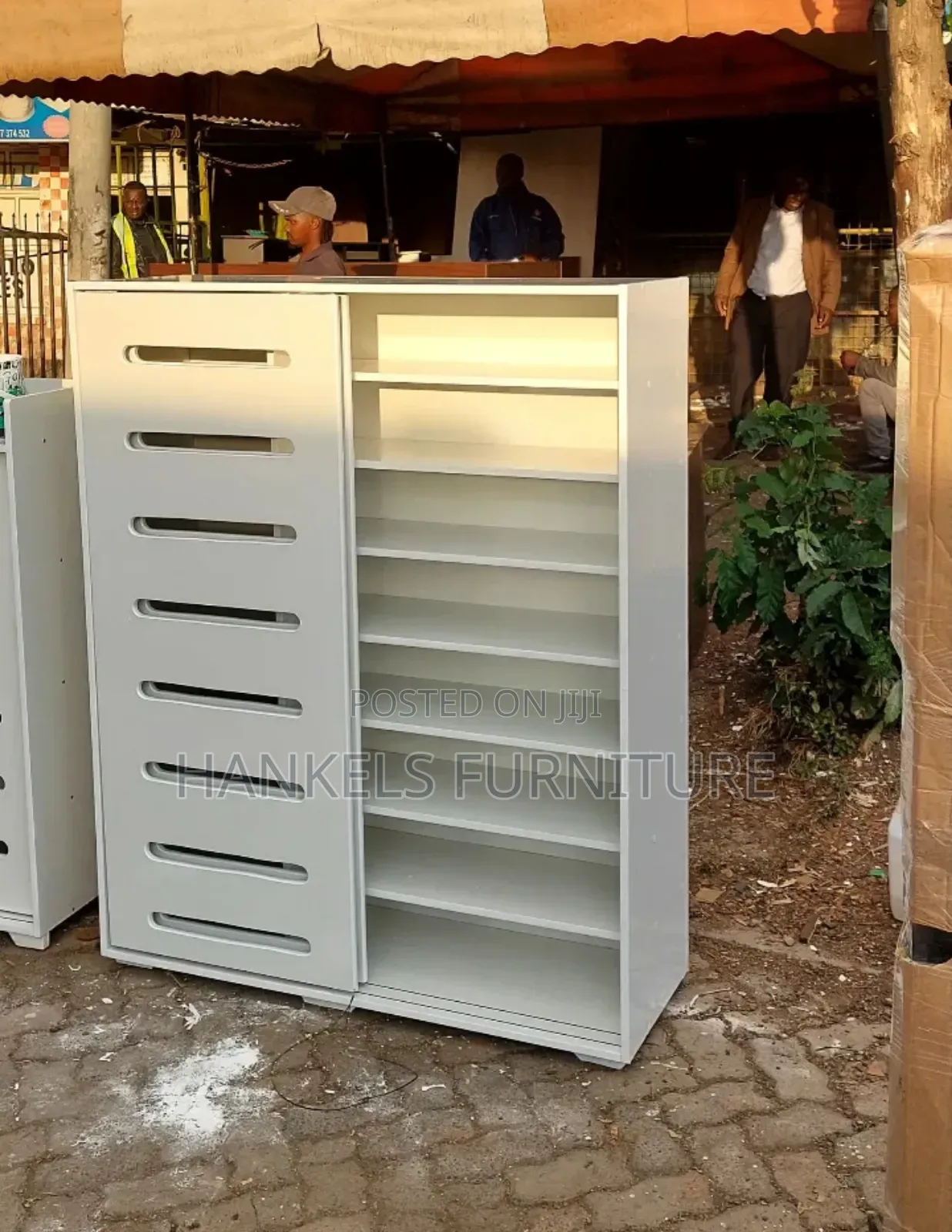 Space-Saving Sliding Door Shoe Rack