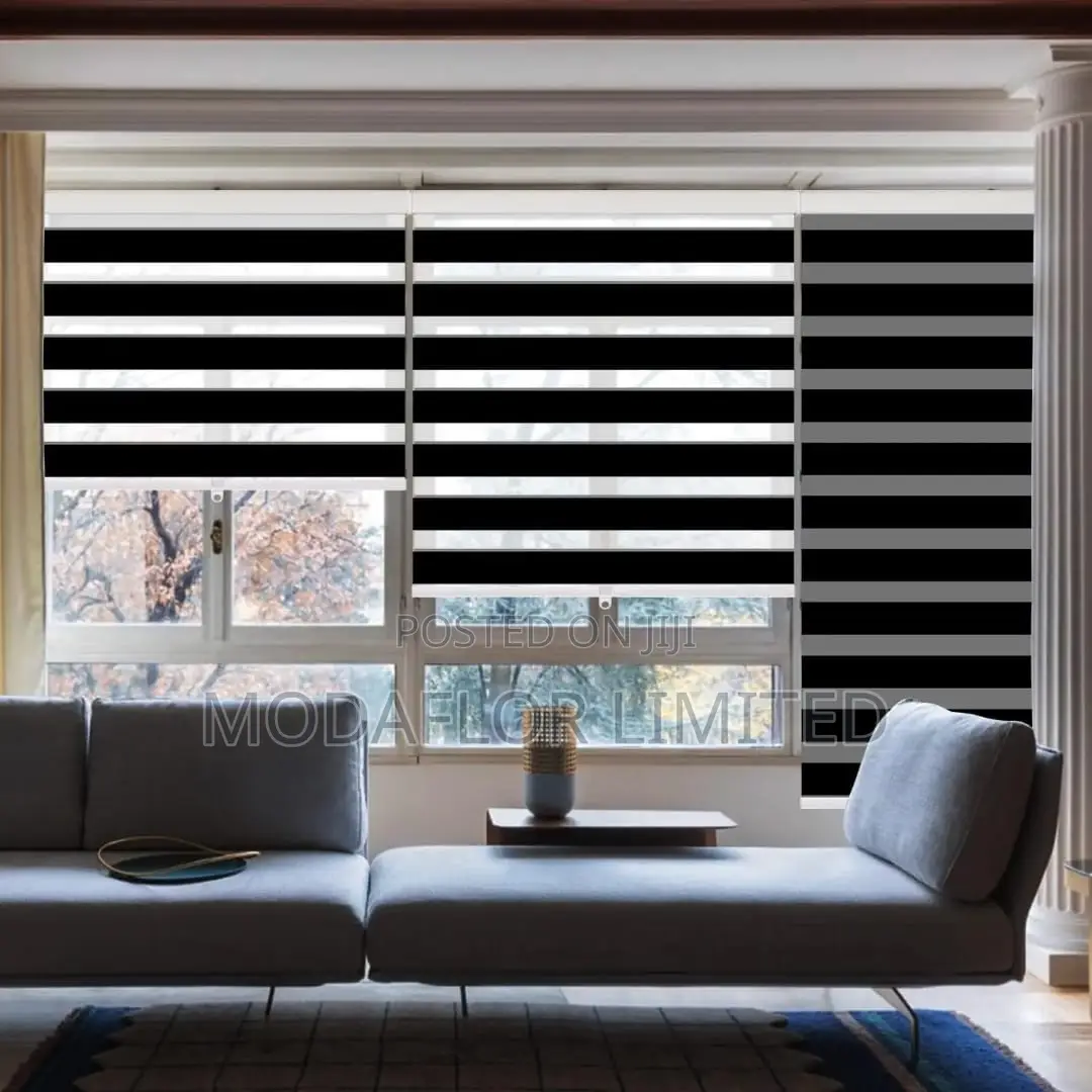 Zebra Blinds With Dual Layer Fabric Design