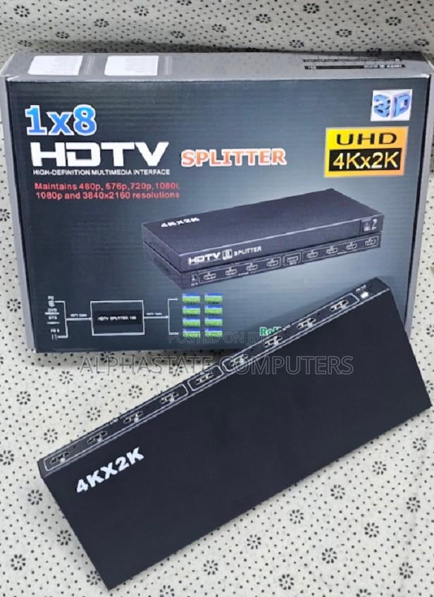 1 Input 8 Output Hdmi Splitter With Uhd × for Multi Screen Viewing - main view