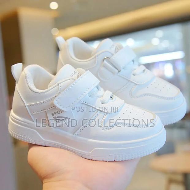 Kids Laced White Sneakers (Size 21-38) - thumbnail 5