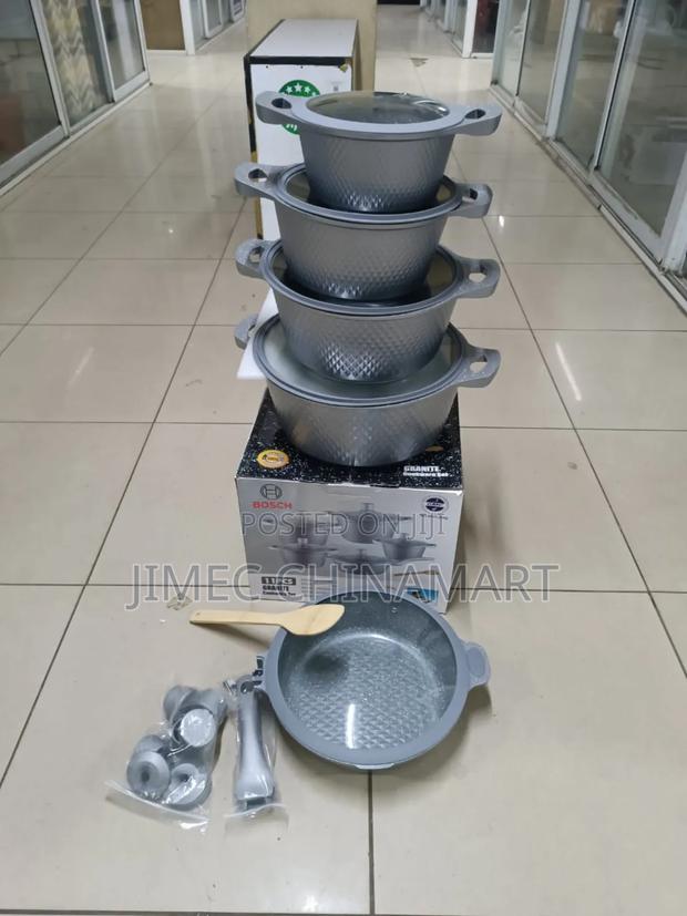 Bosch 11pc Cookware Set With Silicone Lid Covers - main view