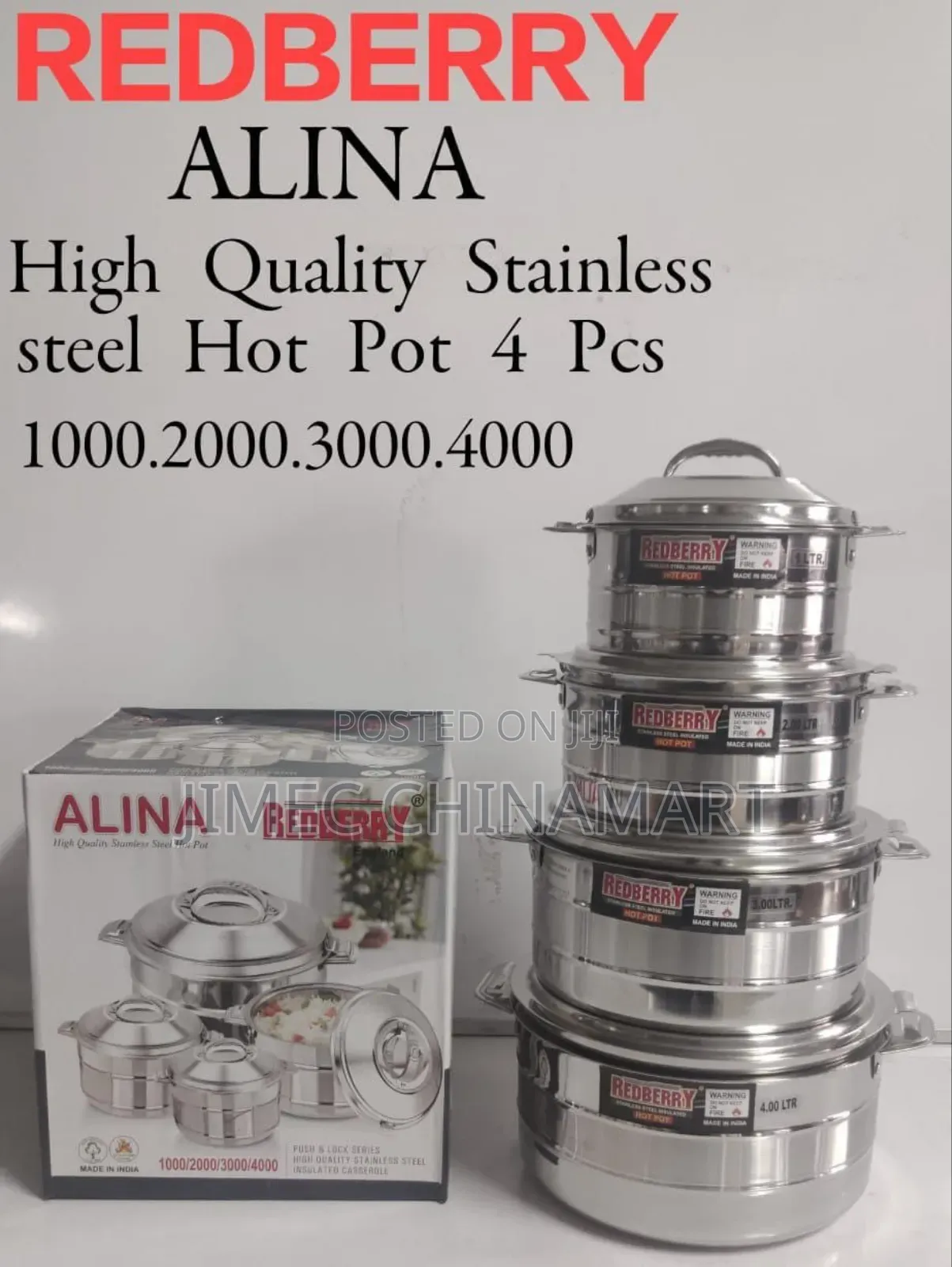 Redberry 4pcs Hotpot Set