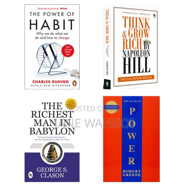 The Law of Power,Richest Man in Babylon,Think Grow Rich,Powe of Habit
