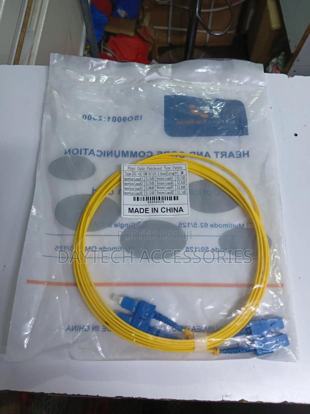 Singlemode Sc to Sc Fiber Optic Patch Cord 1m - thumbnail 2