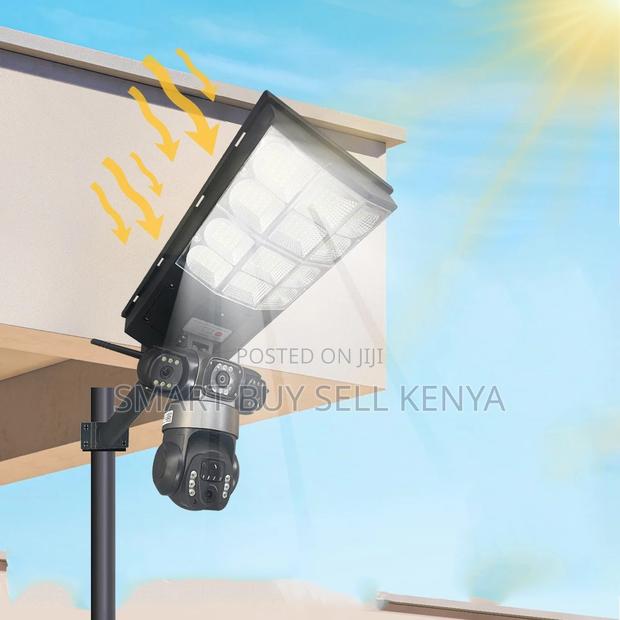 Ai Human Movement Detection 4g PTZ Outdoor Camera Solar Street Light