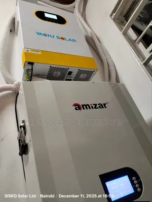 11kwh VHM Inverter - 16kwh Lithium Battery - (12) 585 Watts Solar Kit