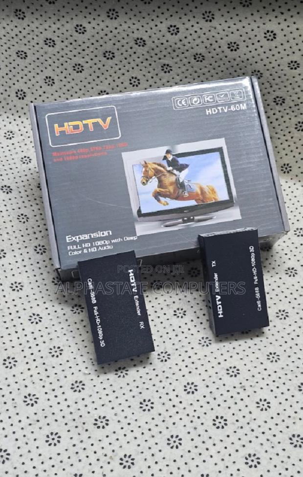 Hdmi Extender 60 Meter Over Lan Cable – Plug and Play Hdmi Transmitter - main view