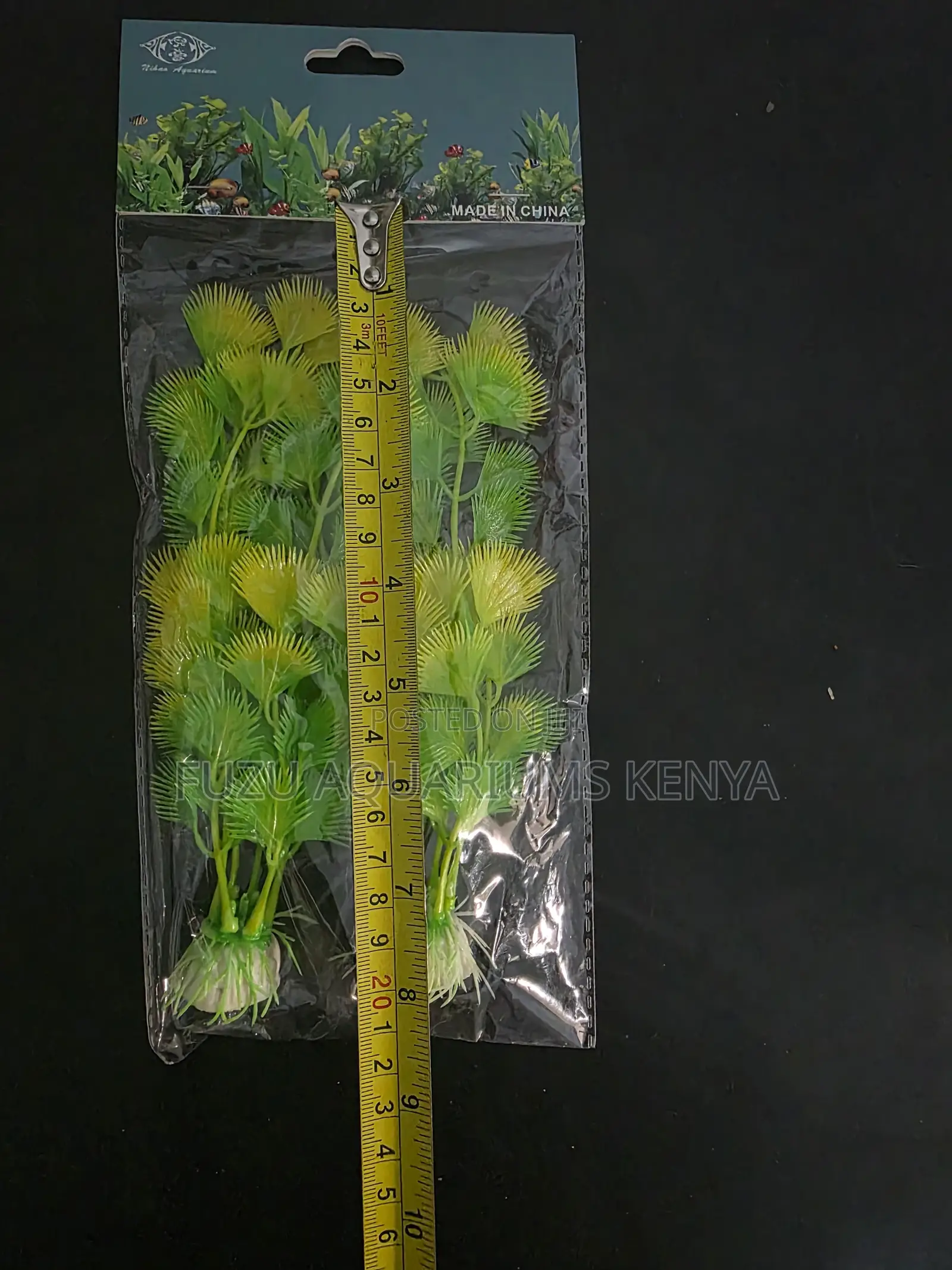 2-pack Artificial Green Aquarium Plants (9 Inches)