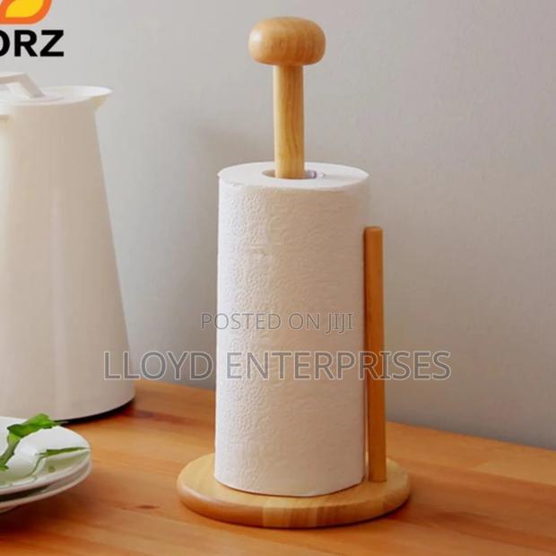 Bamboo Vertical Tissue Holder - main view
