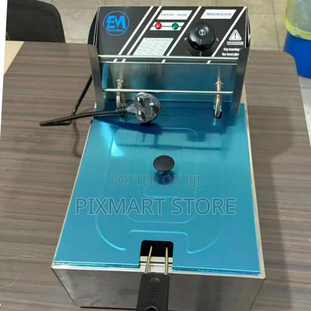 Electromate Single Deep Fryer – Compact Efficient for Crispy Delight - main view