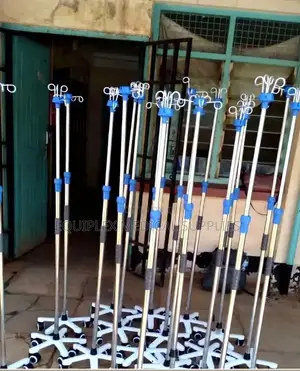 Medical Drip Stand / Iv Stand (With 4 Hooks)