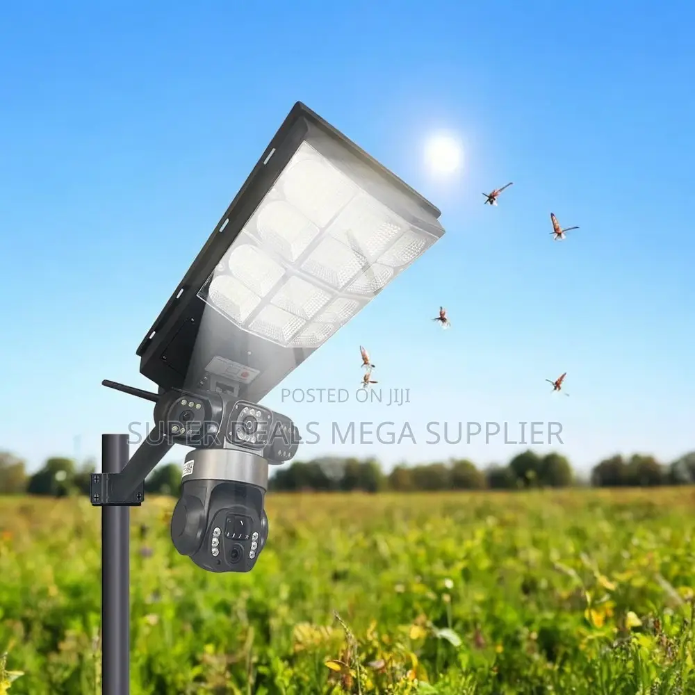 Ultra- Low Power 4g PTZ Smart Security Camera Solar Street Light