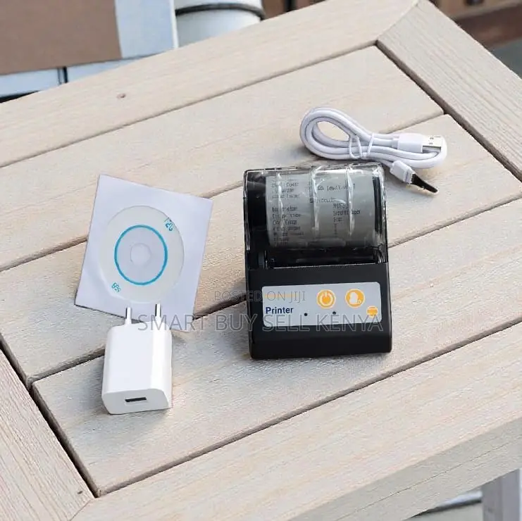 Pocket 58mm Thermal Printer With Qr Code Printing Support