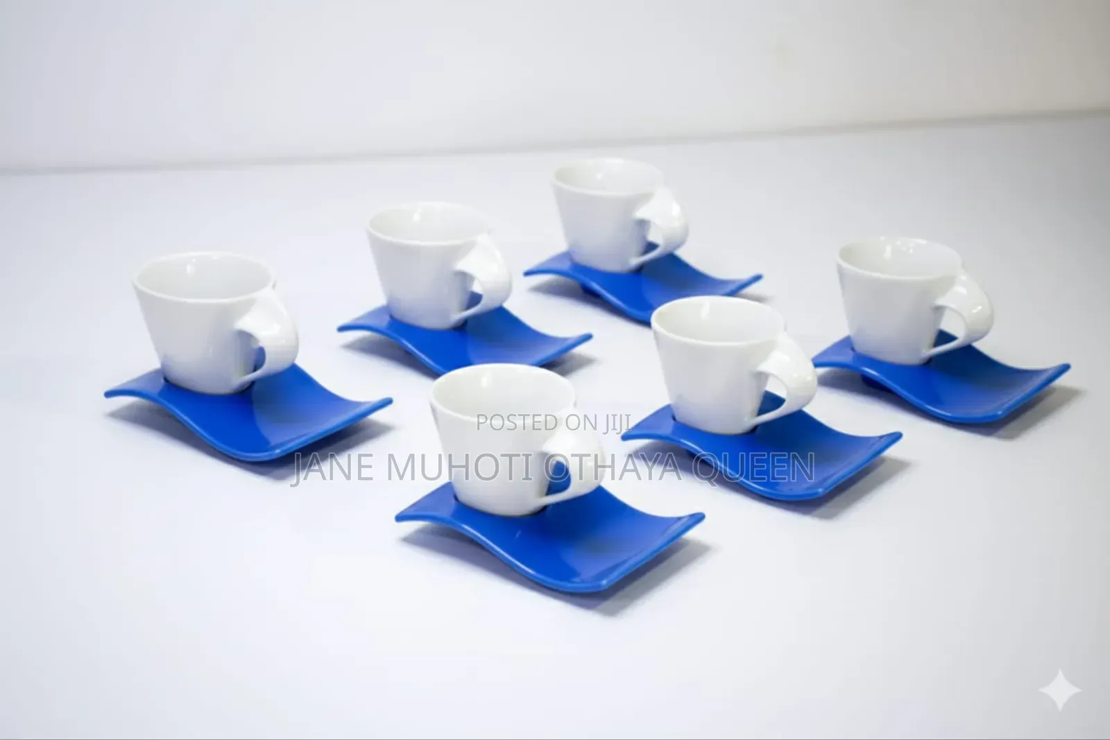 *Cup and Saucer Fancy Expresso Coloured