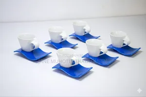 *Cup and Saucer Fancy Expresso Coloured