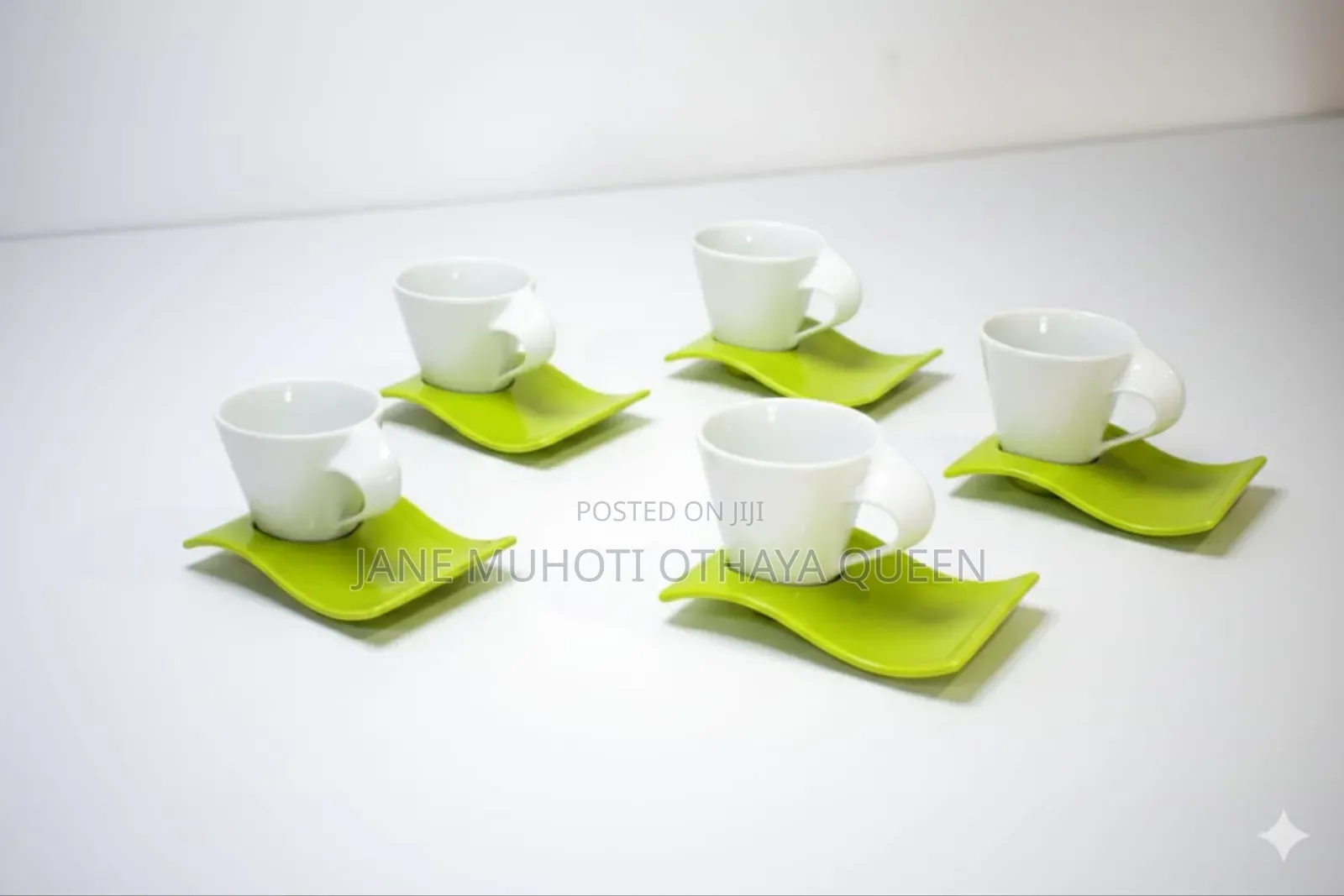 *Cup and Saucer Fancy Expresso Coloured
