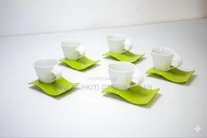 *Cup and Saucer Fancy Expresso Coloured