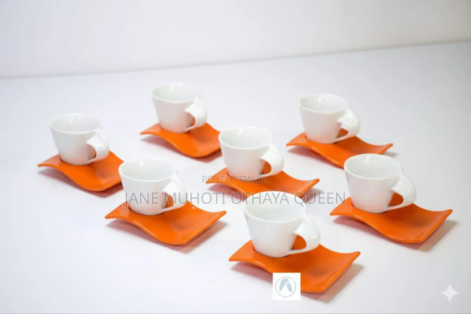 *Cup and Saucer Fancy Expresso Coloured