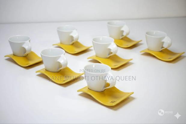 *Cup and Saucer Fancy Expresso Coloured - thumbnail 5