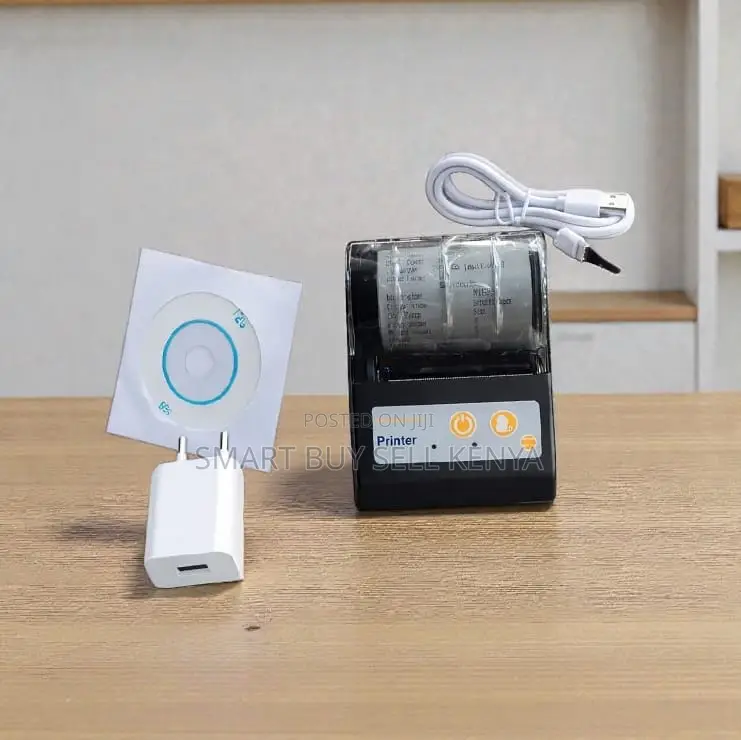 Portable 58mm Bluetooth Thermal Printer With Durable Design