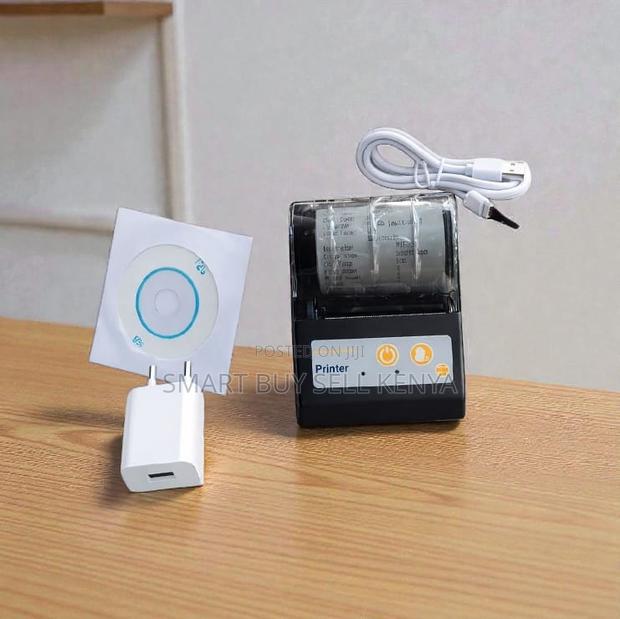 Mini 58mm Receipt Printer With Rechargeable Battery Support - main view