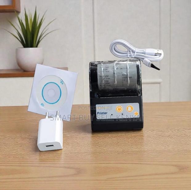 58mm Bluetooth Thermal Receipt Printer With Rechargeable Battery Small