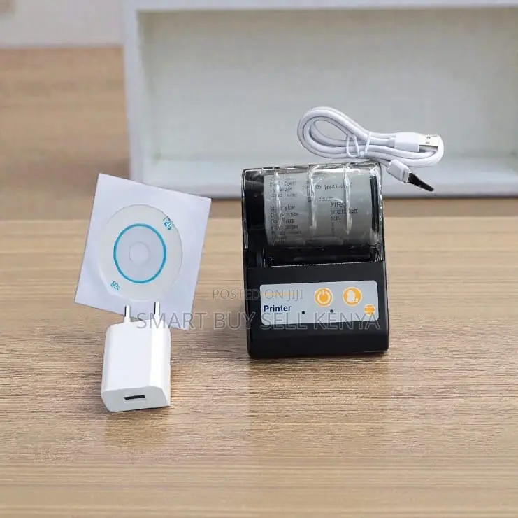 Small 58mm Bluetooth Thermal Printer With Built-in 2000mah Battery