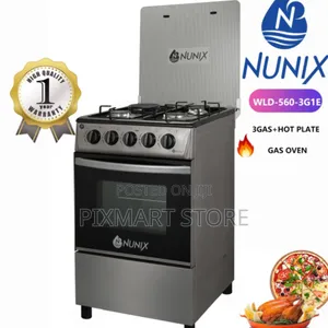 Nunix 50x55 Cm Gas Cooker Oven – Reliable Space-Saving Design