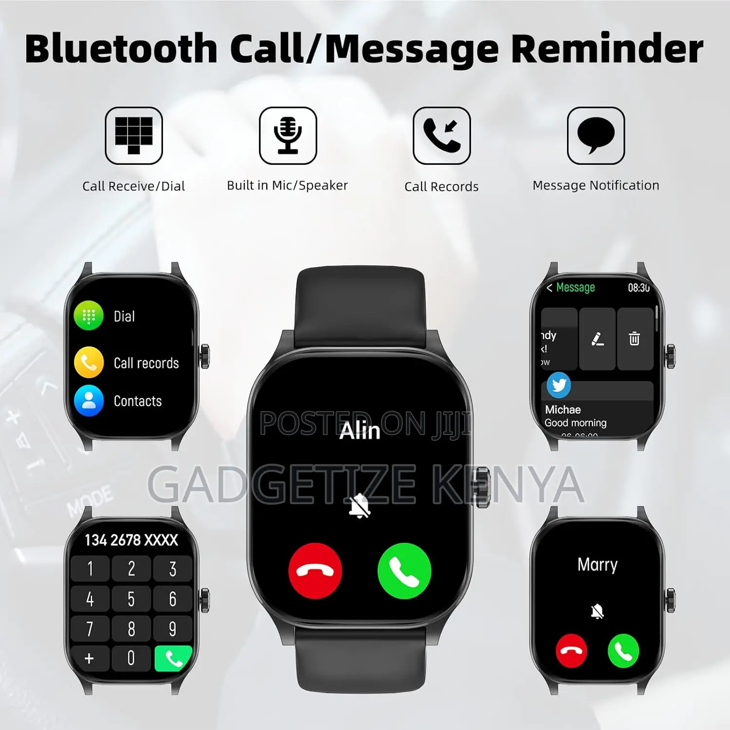 Othalne P68 Black Smartwatch