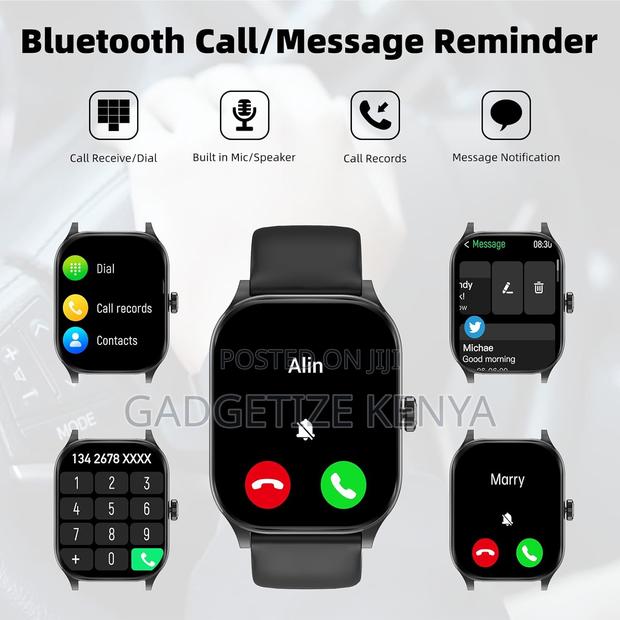 Othalne P68 Black Smartwatch - thumbnail 3