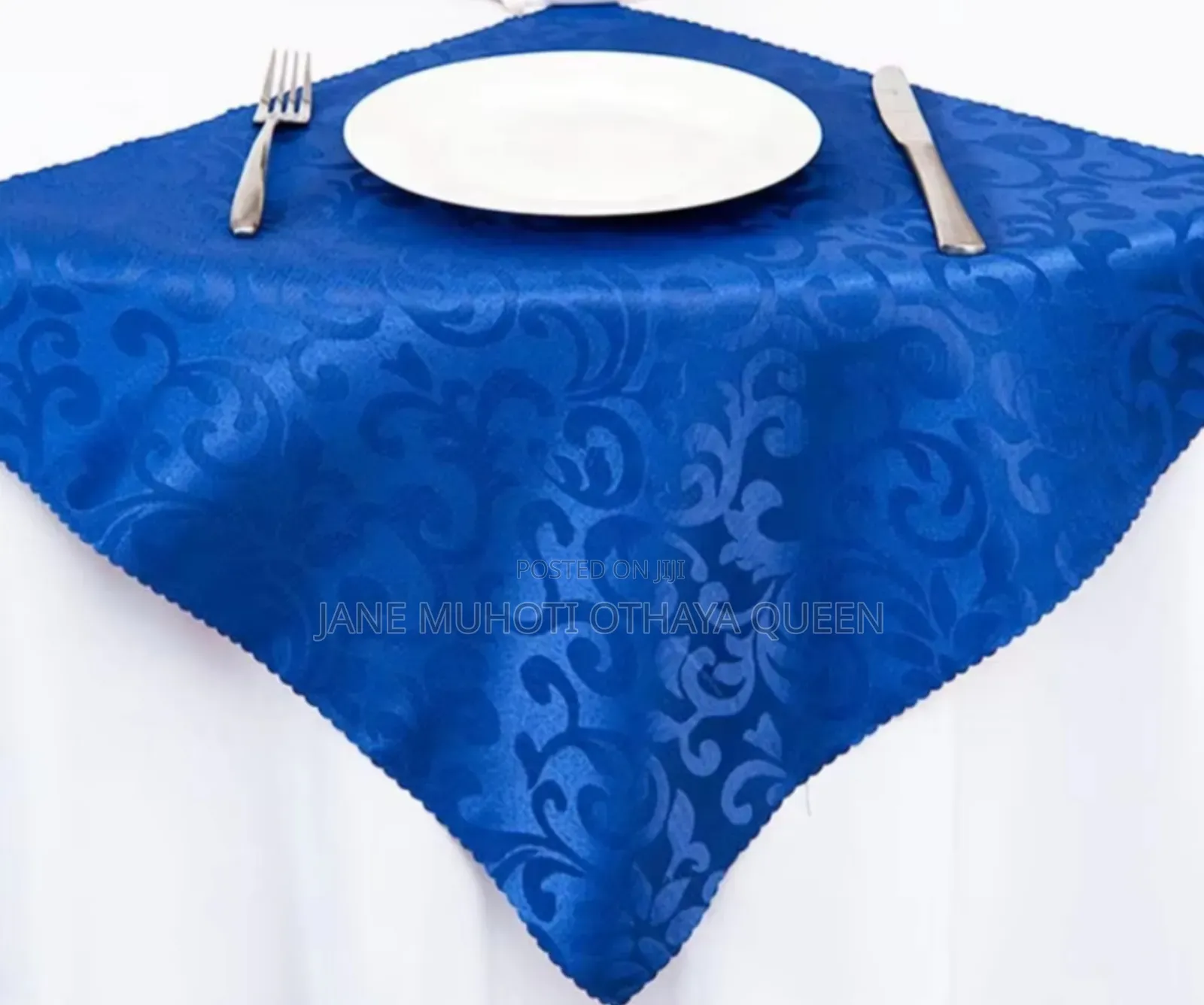 Napkin Flowered Blue