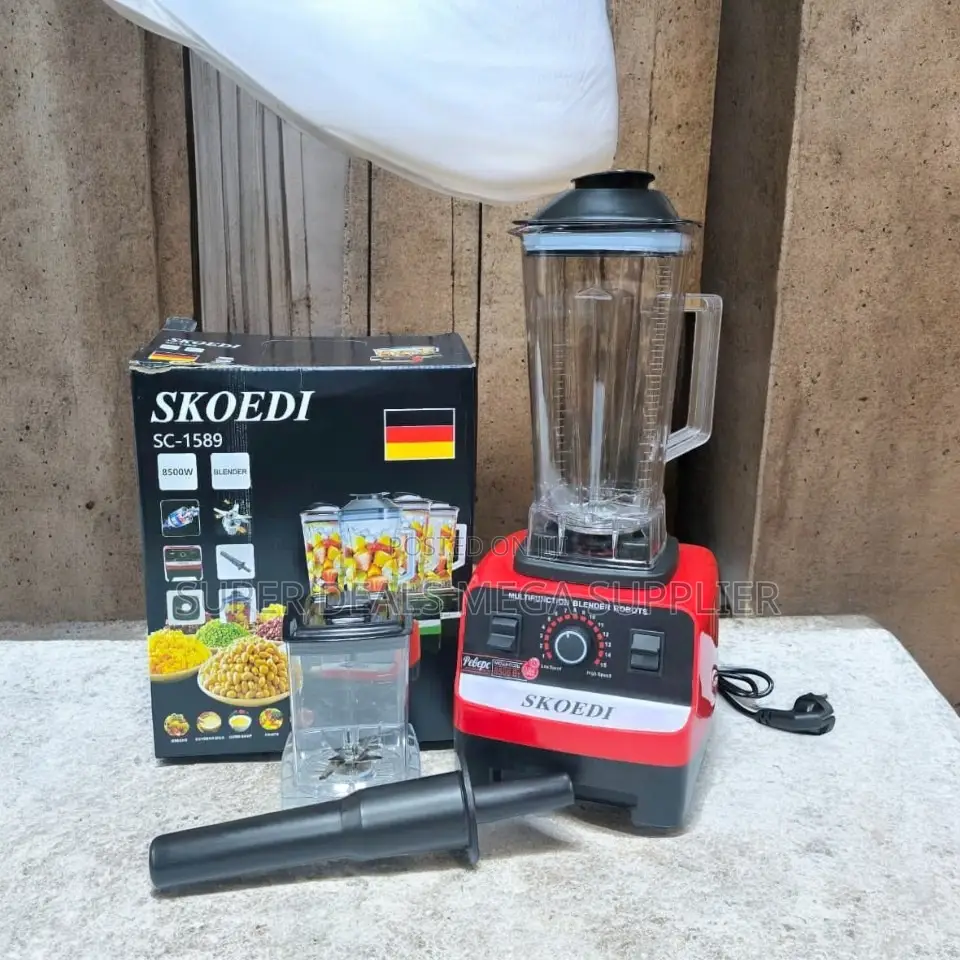 High Quality Body Construction 2-in-1 2.5l Skoedi Blender Grinder