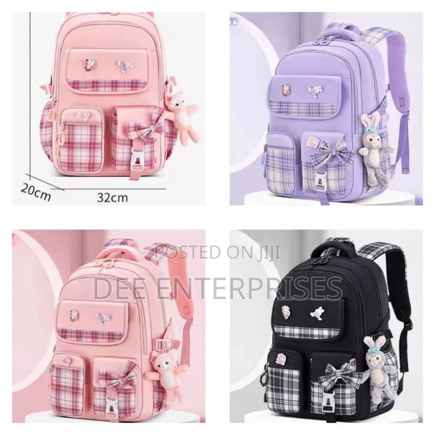 Checkered Student Backpack - main view