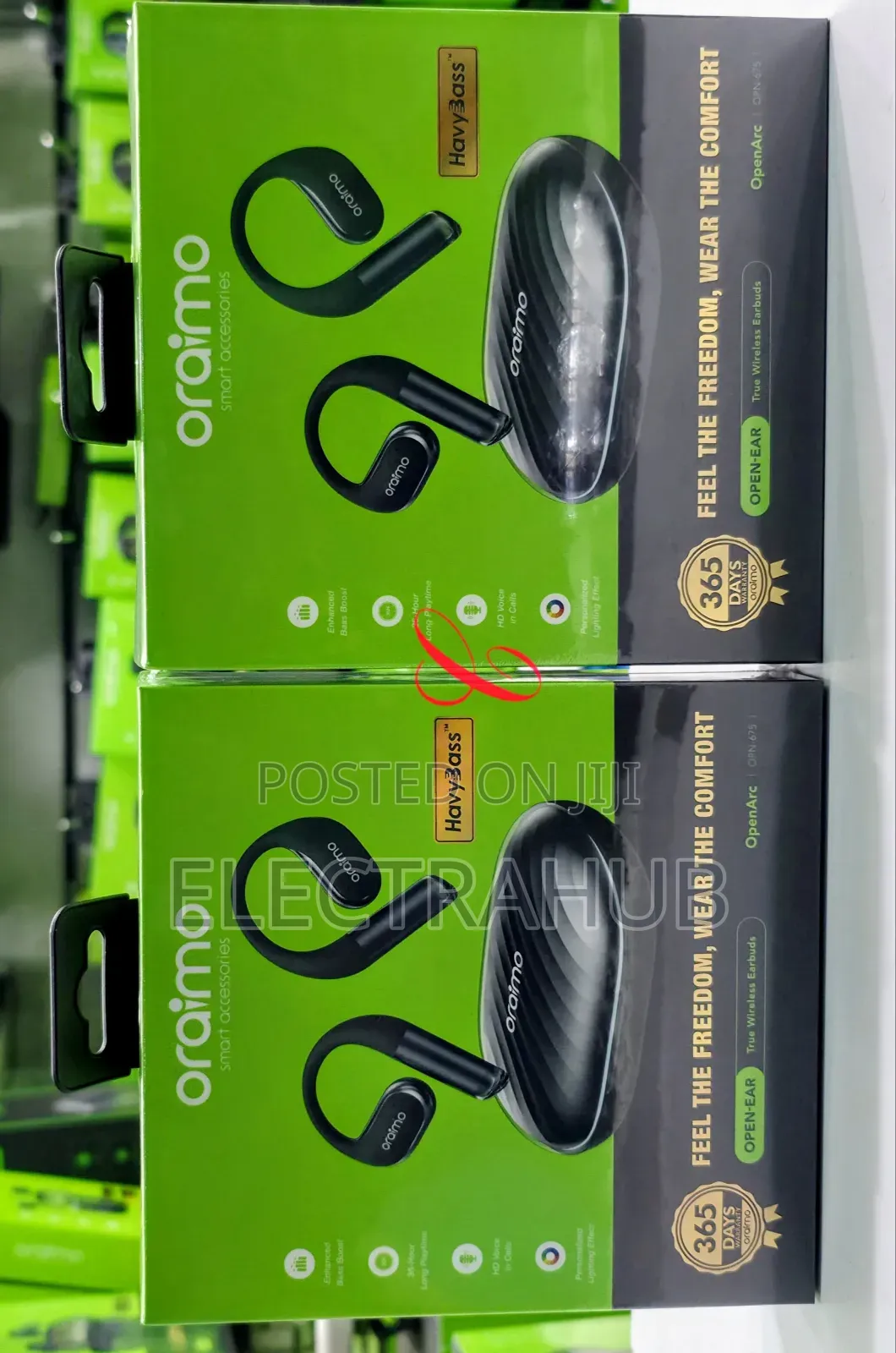 Oraimo Openarc Open Ear True Wireless Earbuds New Sealed in Shop