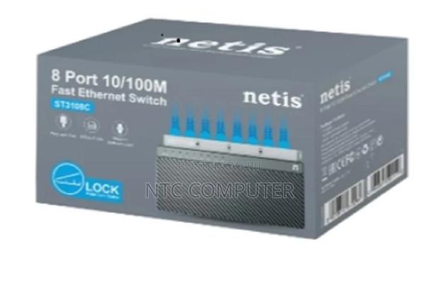 Netis St3108c 8-Port Fast Ethernet Switch - Plug Play Desktop Switch
