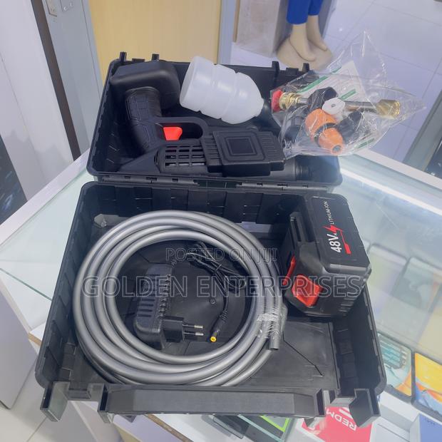 Cordless 48v Portable Pressure Washer, Battery Powered Car Wash Gun