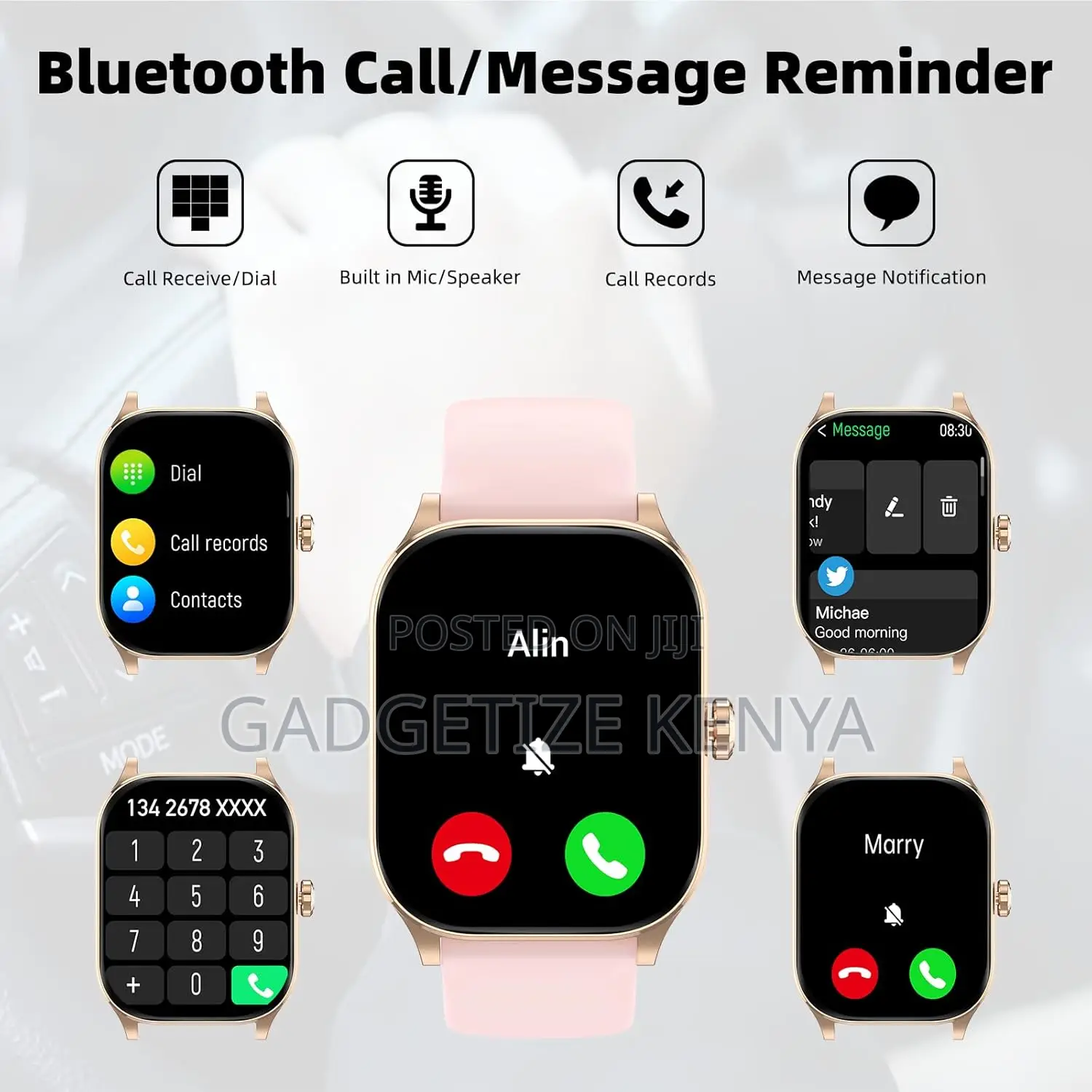 Pink Othalne P68 Smartwatch