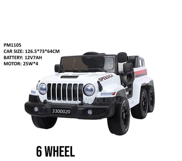 6-Wheel Electric Ride-on Toy Car for Kids