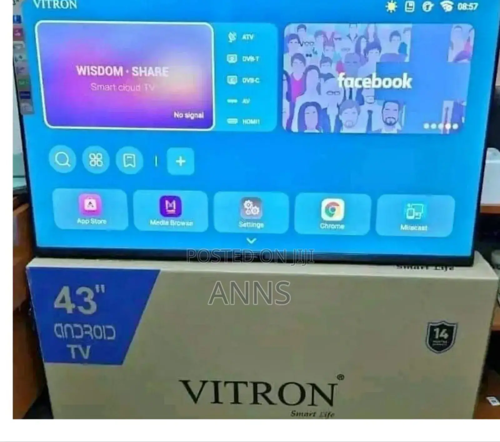 Multiple Input Vitron 43 Inch Android Tv