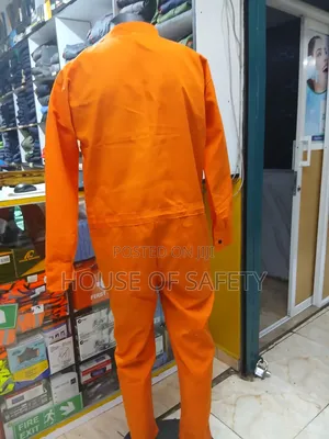 Orange Piped Dust Proof Off Overalls Ordinary